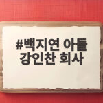 백지연 아들 강인찬 회사 포르마레 설립 어떻게 알려졌나 백지연 아들 강인찬 회사