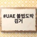 UAE 불법도박 검거 3조원대 총책 10년 도피 끝에 제압 UAE 불법도박 검거