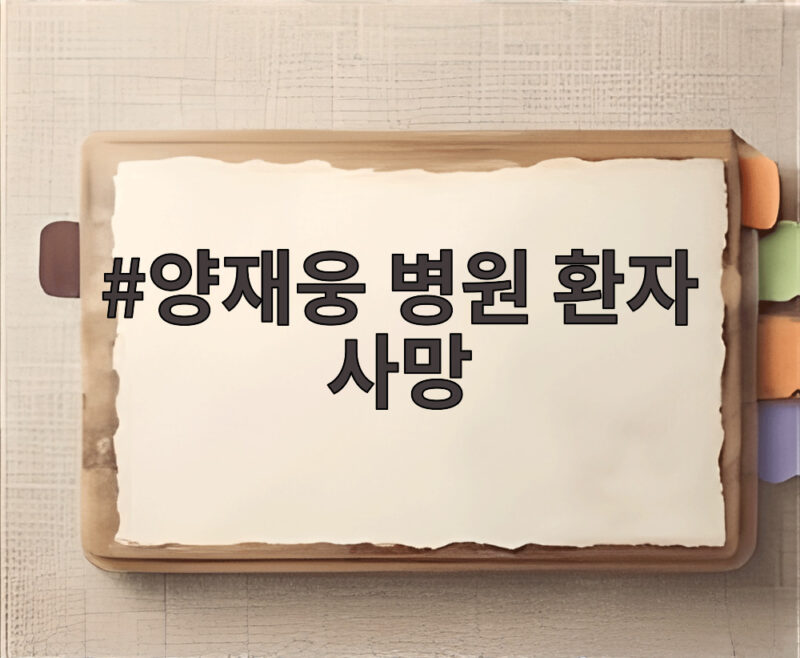 양재웅 병원 환자 사망 사건 국감에서 재조명된 21분의 진실 1 양재웅 병원 환자 사망