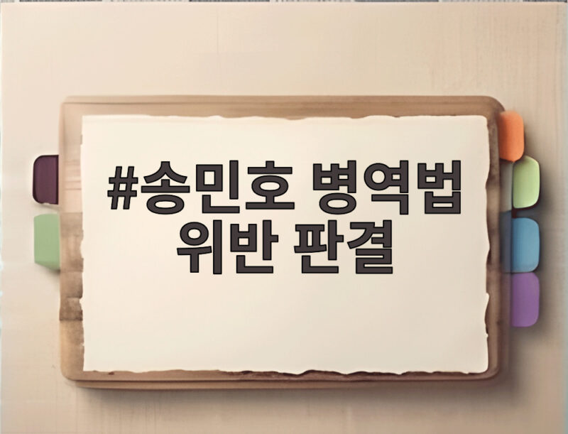 송민호 병역법 위반 판결로 본 사회복무요원 복무의 진실 1 송민호 병역법 위반 판결