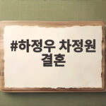하정우 차정원 결혼 12월 13일 비공개 예식과 6년 열애 이야기 하정우 차정원 결혼