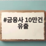 금융사 10만건 유출