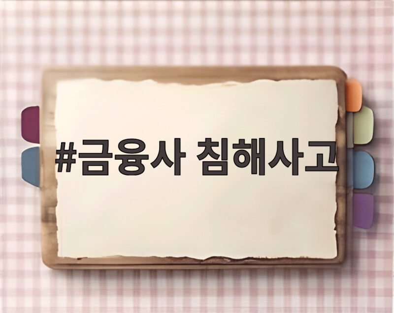 금융사 침해사고