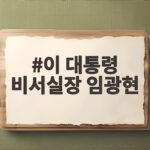 이 대통령 비서실장 임광현 신임 임명 소식 총정리 이 대통령 비서실장 임광현