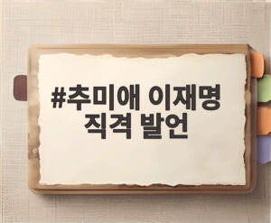 추미애 이재명 직격 발언