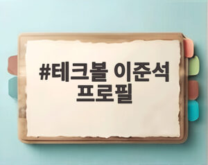 테크볼 이준석 프로필