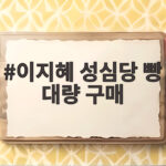 이지혜 성심당 빵 대량 구매