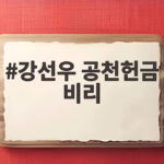 강선우 공천헌금 비리