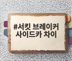 서킷 브레이커 사이드카 차이