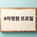 차정원 프로필 나이 본명 열애 작품 활동 총정리 차정원 프로필