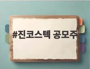 진코스텍 공모주
