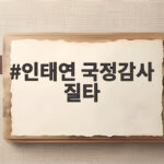 인태연 국정감사 질타