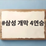 삼성 개막 4연승