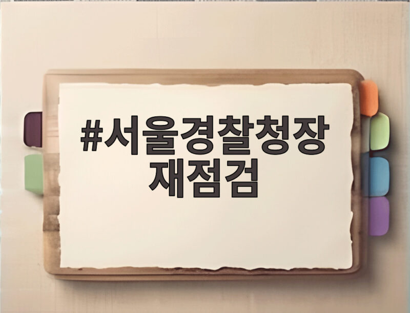 서울경찰청장 재점검