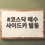 코스닥 매수 사이드카 발동