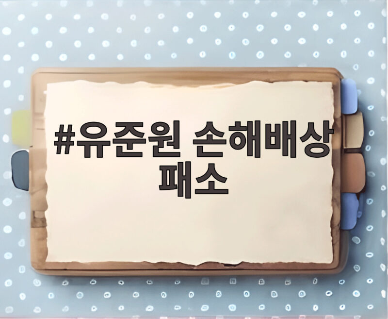 유준원 손해배상 패소 6억 8500만원 지급 판결의 이유와 흐름 1 유준원 손해배상 패소