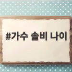 가수 솔비 나이