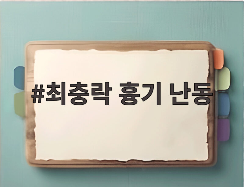 최충락 흉기 난동 신상공개와 구속 전자발찌 등급 논란까지 1 최충락 흉기 난동