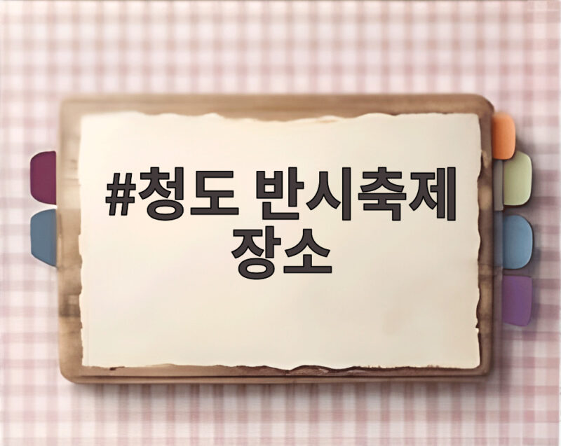 청도 반시축제 장소 어디인지 궁금하다면 이 글을 보세요 1 청도 반시축제 장소