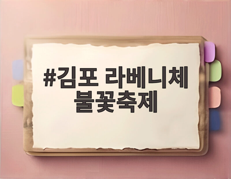김포 라베니체 불꽃축제