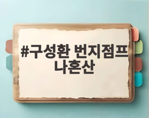 구성환 번지점프 나혼산