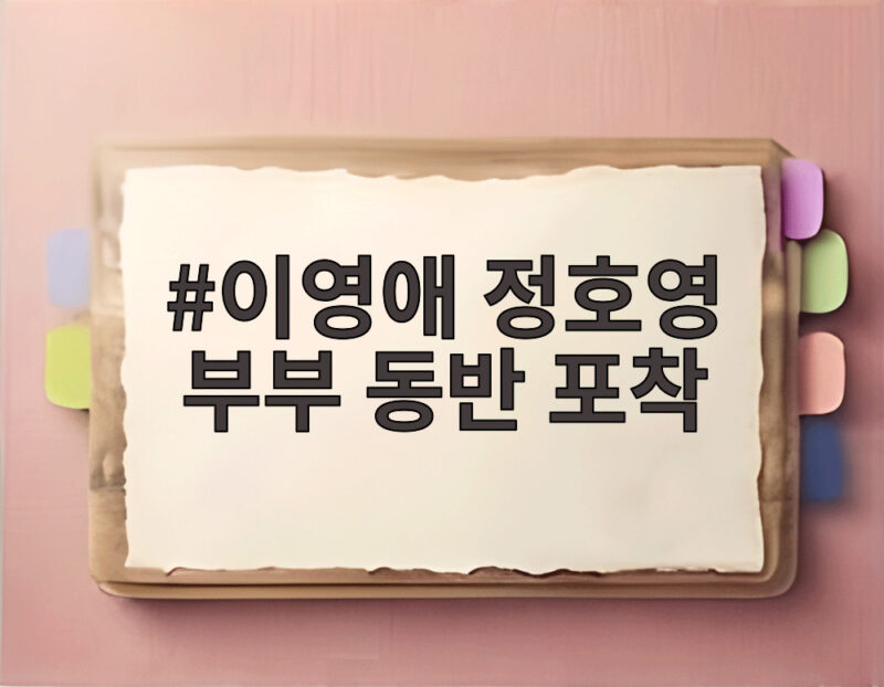 이영애 정호영 부부 동반 포착 모두가 놀란 동안 비주얼 1 이영애 정호영 부부 동반 포착
