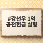 강선우 1억 공천헌금 실형 1심 선고와 법정구속 정리 강선우 1억 공천헌금 실형
