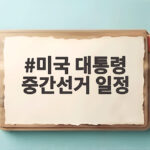 미국 대통령 중간선거 일정과 트럼프 행정부의 마지막 변수 미국 대통령 중간선거 일정