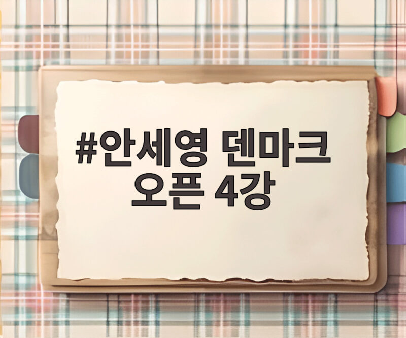 안세영 덴마크 오픈 4강 진출 결승 상대 야마구치 1 안세영 덴마크 오픈 4강