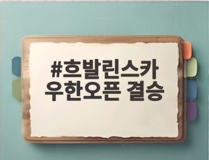 흐발린스카 우한오픈 결승