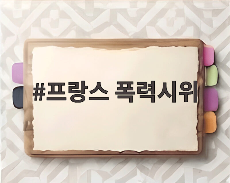 프랑스 폭력시위 80만명이 거리로 나온 이유와 향후 전망 1 프랑스 폭력시위