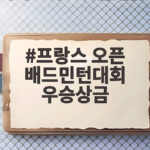 프랑스 오픈 배드민턴대회 우승상금 얼마나 될까 프랑스 오픈 배드민턴대회 우승상금