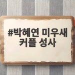 박혜연 미우새 커플 성사