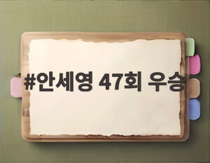 안세영 47회 우승