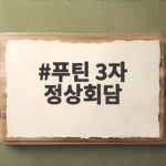 푼틴 3자 정상회담 제안에 관한 모든 것 기대와 우려 푸틴 3자 정상회담