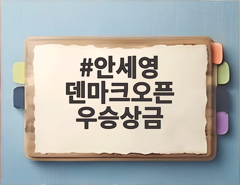 안세영 덴마크오픈 우승상금 관전 포인트와 2연패 도전 1 안세영 덴마크오픈 우승상금