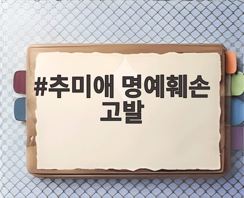 추미애 명예훼손 고발 소방 재정 빨대 발언 사과 논란 총정리 1 추미애 명예훼손 고발