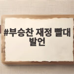 부승찬 재정 빨대 발언 국감 파행 논란의 전말 부승찬 재정 빨대 발언