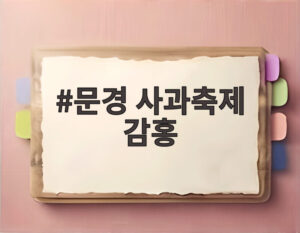 문경 사과축제 감홍