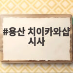 용산 치이카와샵 시사