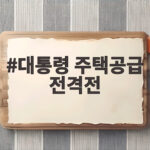 대통령 주택공급 전격전