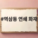 역삼동 연쇄 화재