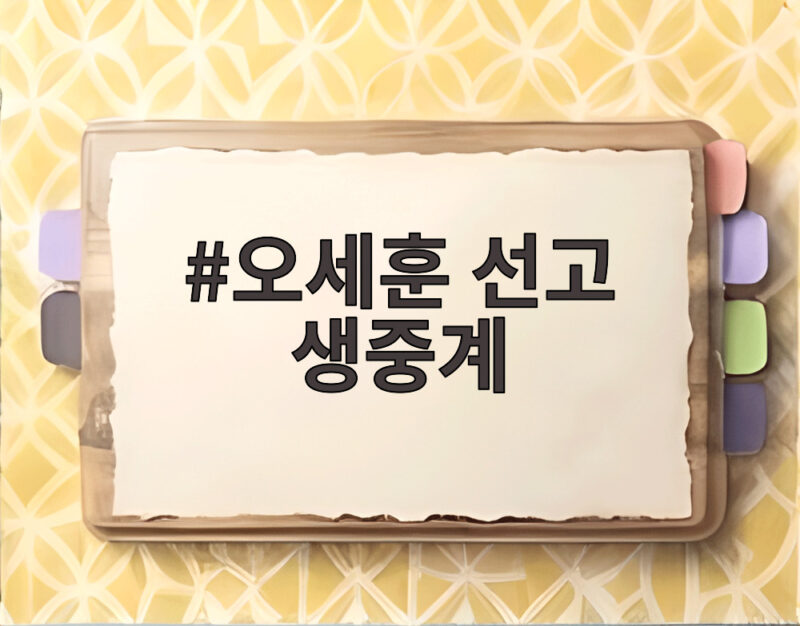 오세훈 선고 생중계 23일 오후 2시 시장직 운명은 1 오세훈 선고 생중계