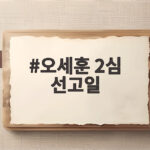오세훈 2심 선고일 23일 시장직 운명을 가를 쟁점 정리 오세훈 2심 선고일