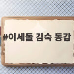 이세돌 김숙 동갑 인정 몸무게 60kg 웃음바다 이세돌 김숙 동갑