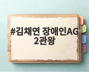 김채연 장애인AG 2관왕