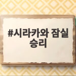 시라카와 잠실 승리
