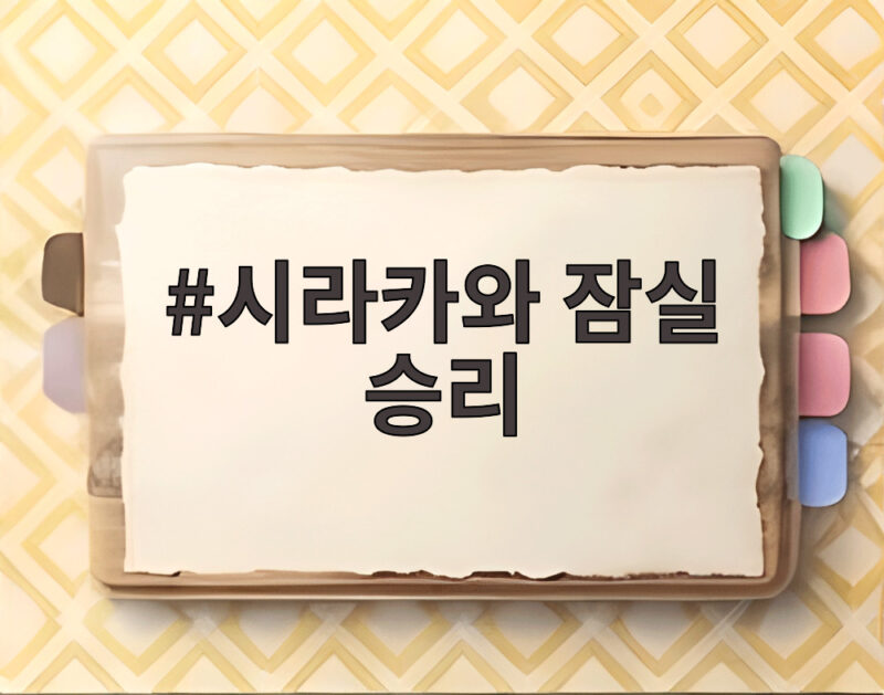시라카와 잠실 승리