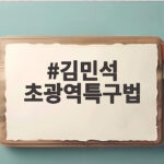 김민석 초광역특구법