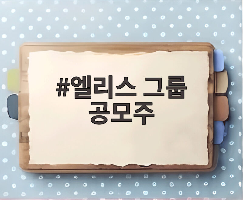 엘리스 그룹 공모주 상장 첫날 급락과 반등이 남긴 교훈 1 엘리스 그룹 공모주